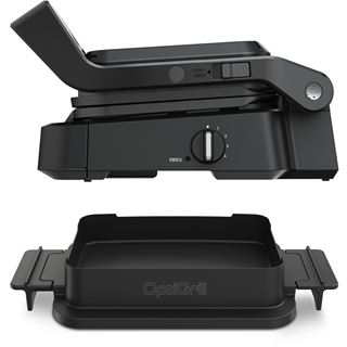 Tefal OptiGrill 4in1 GC7748 (schwarz, 2.100 Watt, mit Backschale)