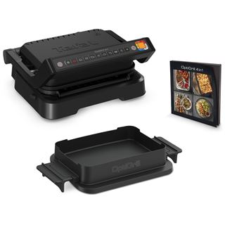 Tefal OptiGrill 4in1 GC7748 (schwarz, 2.100 Watt, mit Backschale)