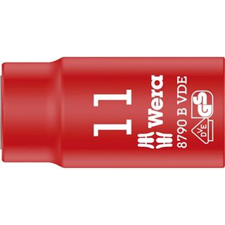 Wera VDE Zyklop-Steckschl&uuml;ssel-Einsatz, 11mm, 3/8"