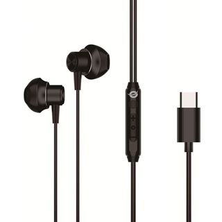 Conceptronic Headset Ohrh?rer USB-C/Mikro/Ergono./+ 1.20m sw