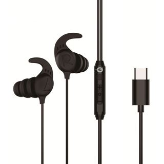 Conceptronic Headset In-Ear USB-C/Mikro/Ergono./+ 1.20m sw