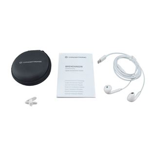 Conceptronic Headset Ohrh?rer USB-C/Mikro/Bedien./+ 1.20m ws