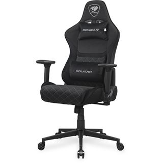 Cougar Gaming-Stuhl Armor One V2 Black F, PVC/Stoff, Schwarz