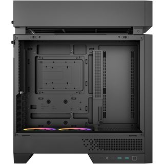 Deepcool CL660 (schwarz/holz, Tempered Glass)