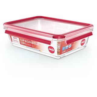 Emsa CLIP & CLOSE Glas-Frischhaltedose 2,0 Liter