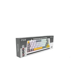 INCA Gaming Tastatur RGB/RedSwitch/USB/Mechan. 2.00m wei?
