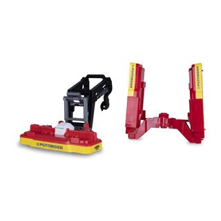 Jamara M?hwerke rot m. Frontlader f. RC-Traktor 1:24S