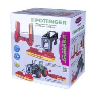 Jamara M?hwerke rot m. Frontlader f. RC-Traktor 1:24S