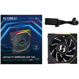 120x124x28mm Lian Li UNI FAN TL Wireless LCD L&uuml;fter, ARGB, PWM -