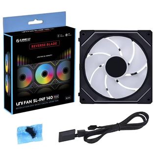 140x140x28mm Lian Li UNI FAN SL-INF Wireless L&uuml;fter, ARGB, PWM -