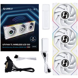 120x124x28mm Lian Li UNI FAN TL Wireless LCD L&uuml;fter, ARGB, PWM,