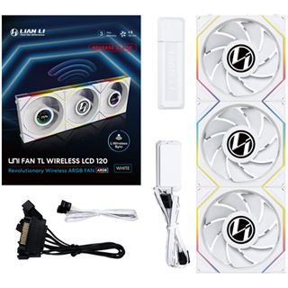 120x124x28mm Lian Li UNI FAN TL Wireless LCD L&uuml;fter, ARGB, PWM,