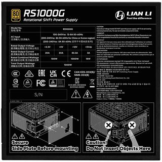 1000 Watt Lian Li Rotational Shift Series schwarz Modula 80+ Gold