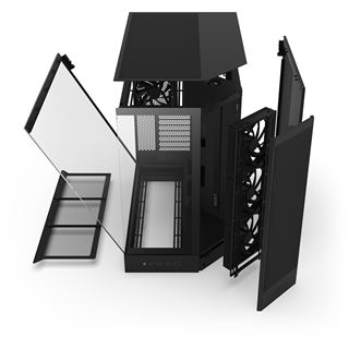 NZXT H9 Flow (2025) Midi Tower ohne Netzteil schwarz / Retourenware