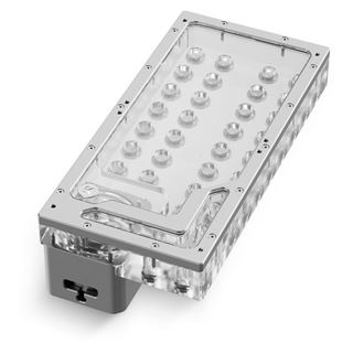 EK Water Blocks EK-QuantumX Loophole Distroplate D5 PWM - silber