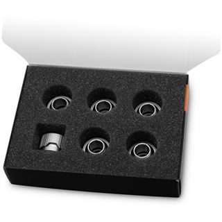 EK Water Blocks EK-Quantum Torque HDC 12 - 6er-Pack, Satin Titanium