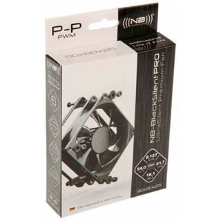 80x80x25mm Noiseblocker BlackSilent Pro Fan P-P