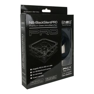 140x140x25mm Noiseblocker BlackSilent Pro Fan PK1
