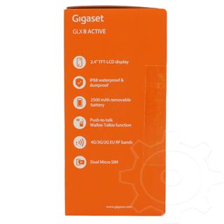 Gigaset GLX 8 Active 4G Dual SIM 128MB, Black