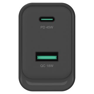 Conceptronic Ladeger&auml;t 2Port GaN USB-C/-A 45WPD3.0/PPS sw