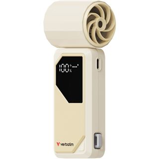 Verbatim Cool�n�go Airjet Handheld Fan White/Silver 32341