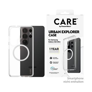 PanzerGlass CARE Urban Explorer Case transp.w. white Qi Samsung