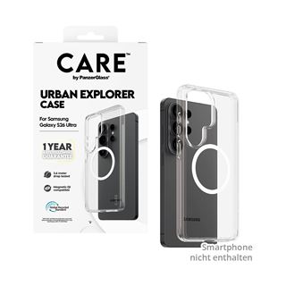 PanzerGlass CARE Urban Explorer Case transp.w. white Qi Samsung