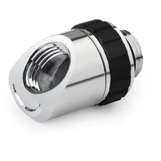 Alphacool Apex Grip adapter 45&deg; OT/IT G1/4 rotatable chrome