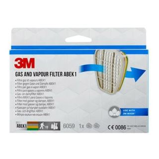 3M Filter f&uuml;r Atemschutzmasken 6059 ABEK1 EN 14387:2004 +