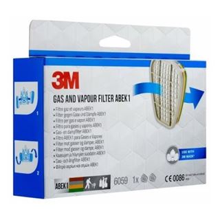 3M Filter f&uuml;r Atemschutzmasken 6059 ABEK1 EN 14387:2004 +