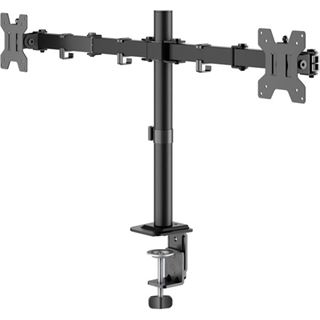 goobay Monitor-Halterung Flex 58529 schwarz f&uuml;r 2 Monitore,