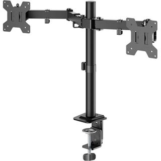 goobay Monitor-Halterung Flex 58529 schwarz f&uuml;r 2 Monitore,