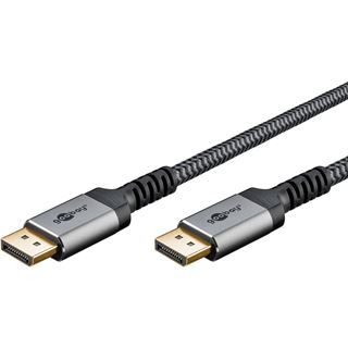 (&euro;6,30*/1m) 3.00m goobay Displayport 2.1 Anschlusskabel Stecker