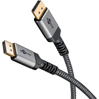 (&euro;6,30*/1m) 3.00m goobay Displayport 2.1 Anschlusskabel Stecker