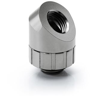 BitsPower Artemis 45 Grad Fitting - drehbar, platinum grau