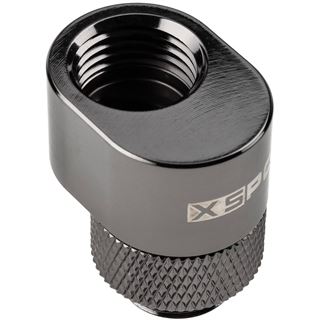 XSPC G1/4 Rotary 7mm Offset Fitting - schwarzes Chrom