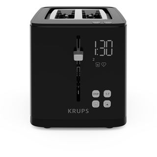 Krups Smart'n Light Toaster KH6418 schwarz, 850 Watt, f&uuml;r 2