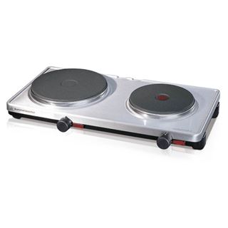 Rommelsbacher Doppelkochplatte AK 3099/E edelstahl/schwarz