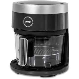 Unold Hei&szlig;luftfritteuse 58695 Glas (schwarz/transparent, 1.200