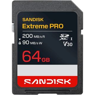 64GB SanDisk Extreme PRO SD UHS-I SD 200MB/S(R) / 90MB/S(W)