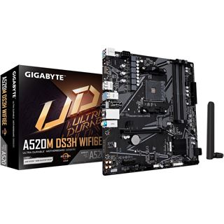 Gigabyte A520M DS3H WiFi6E (A520,AM4,mATX,DDR4)