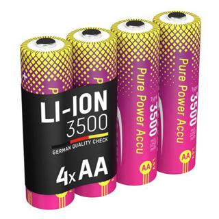 ANSMANN Akkus Pure Power Li-Ion Mignon AA 3.500 mAh, 4 St.