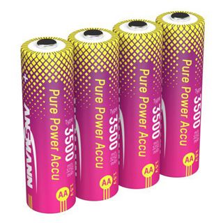 ANSMANN Akkus Pure Power Li-Ion Mignon AA 3.500 mAh, 4 St.
