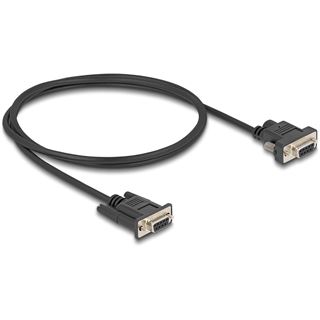 1.00m Delock Seriell Kabel RS-232 D-Sub9 Bu zu D-Sub9 Bu Pin 9