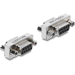 Delock Adapter D-Sub 9 Pin Bu > Bu 120 Ohm Abschlusswiderst.