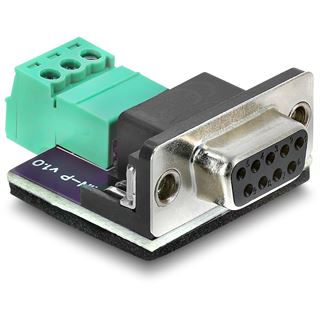 Delock D-Sub 9 Pin Bu > 3 Pin Terminalblock Adapter CAN/LIN