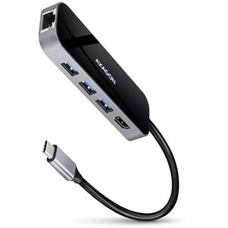AXAGON HMC-6GL USB-Hub, 3x USB-3.0, 1x RJ-45, 1x HDMI