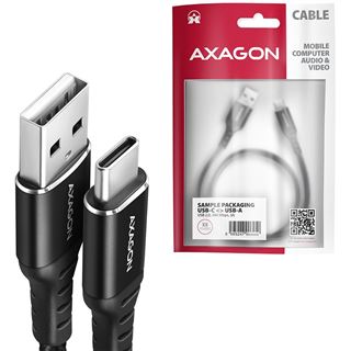 (&euro;5,27*/1m) 1.50m Axagon USB-C Lade- und Datenkabel