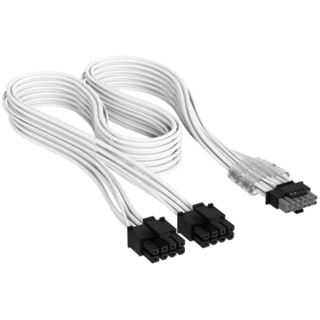 0.65m Corsair Stromkabel Premium 12V-2x6 auf 2x6+2 PCIe Stecker