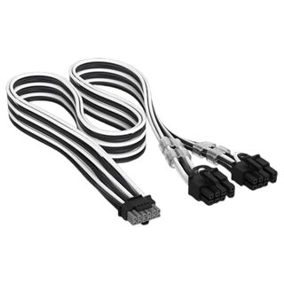 (&euro;26,00*/1m) 0.65m Corsair Stromkabel Premium 12V-2x6 auf 2x6+2
